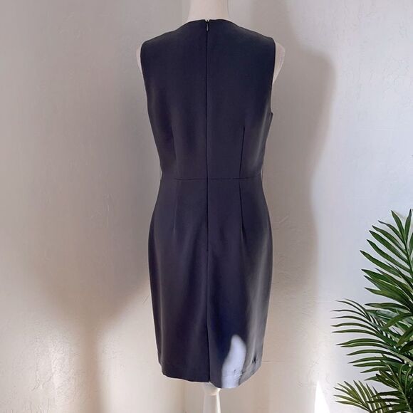 Spense Gray Tiered Ruffle Belted Dress Sz 6 - Picture 8 of 17